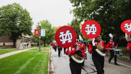 North Central College marching band